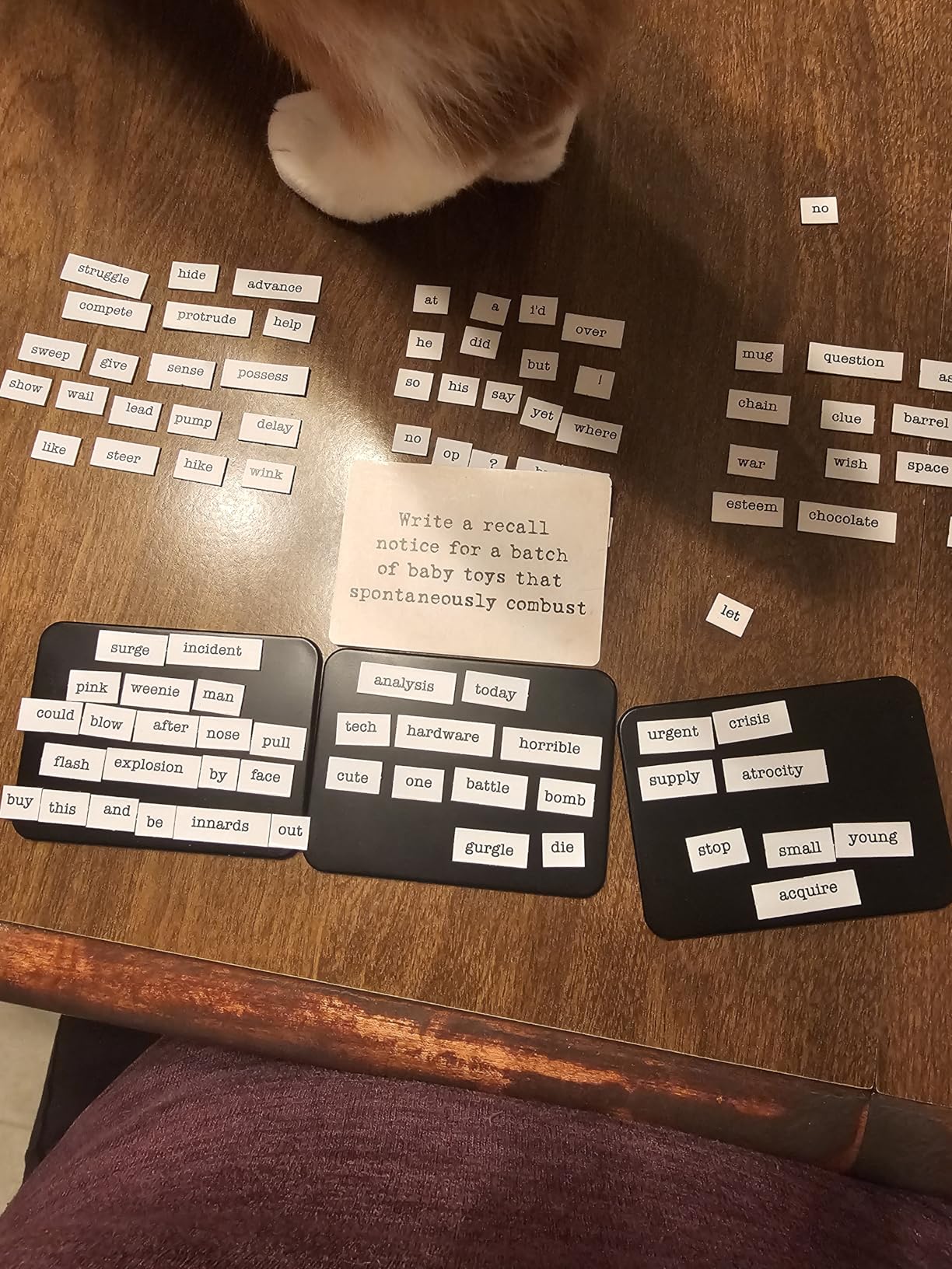 Ransom Notes - The Ridiculous Word Magnet Party Game, 3+ Players - Customer Photo 2