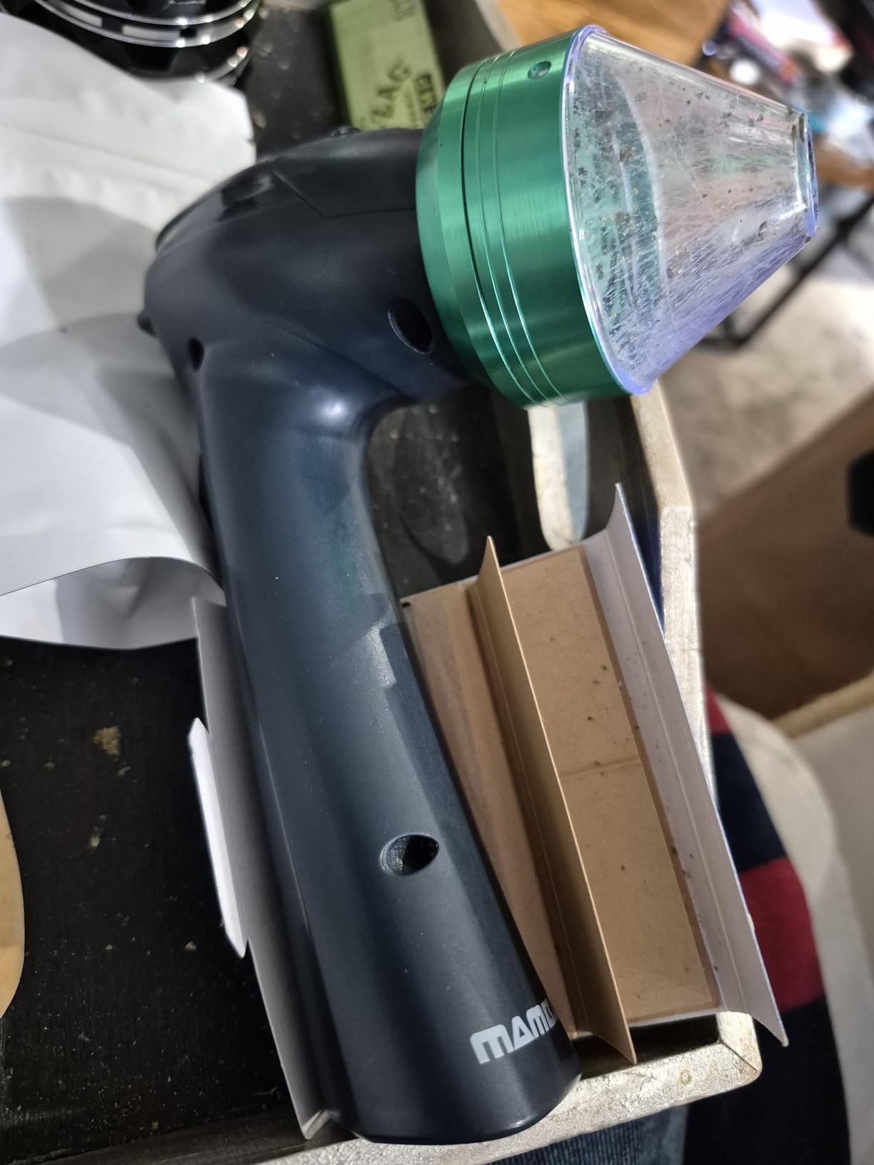 Mamba Loader XL 2g Gray USB Electric Herb Grinder. Small Portable Metal Herbal Machine & Spice Mill for the Kitchen - Customer Photo 3