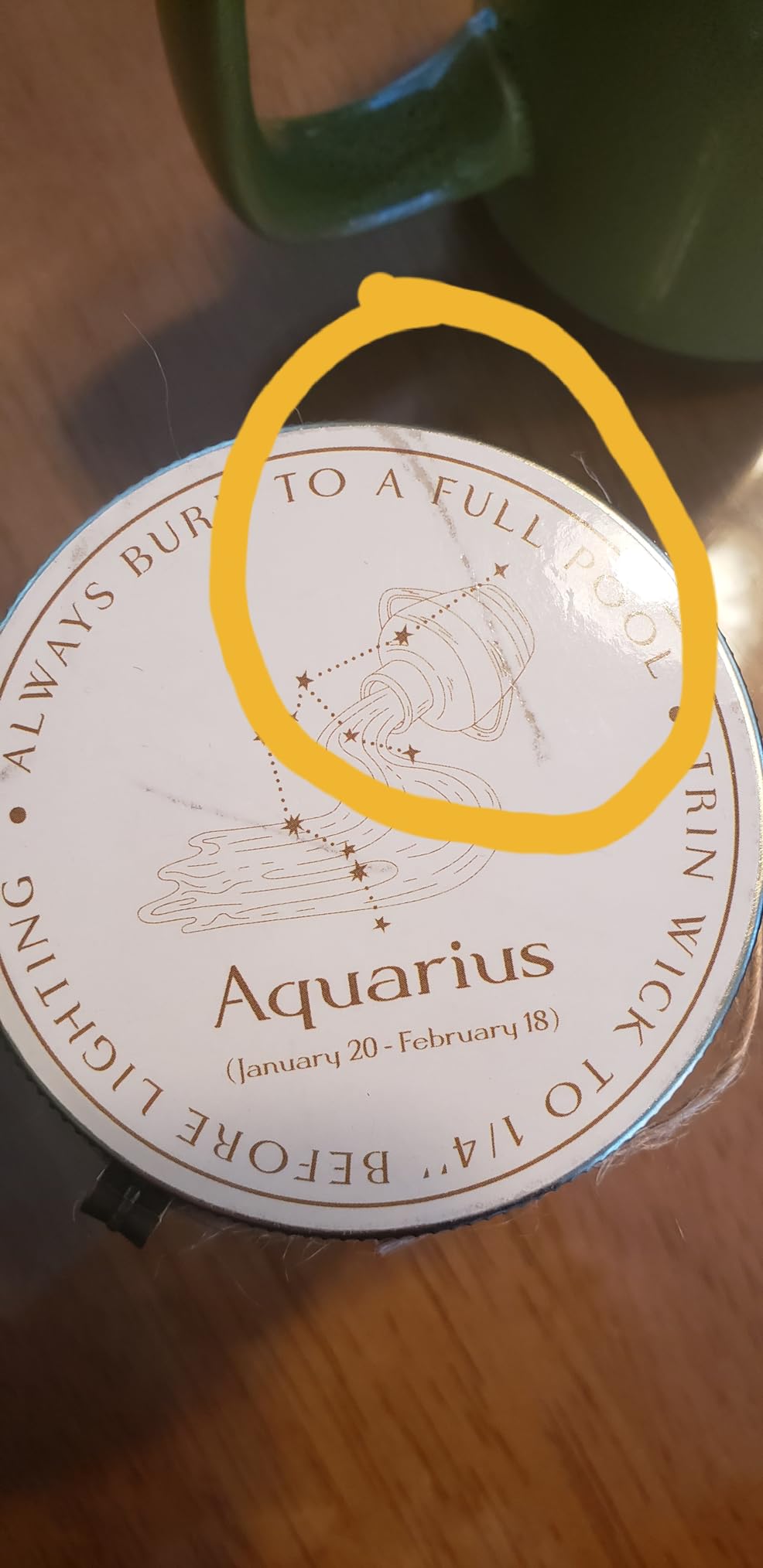 YTENTE Zodiac Sign Candles, Zodiac Crystal Sign Candles,Astrology Scented Candles Best Friends Gifts for Women, Men Sister Brother Zodiac Funny Birthday Gift Candle Jar (Virgo) - Customer Photo 1