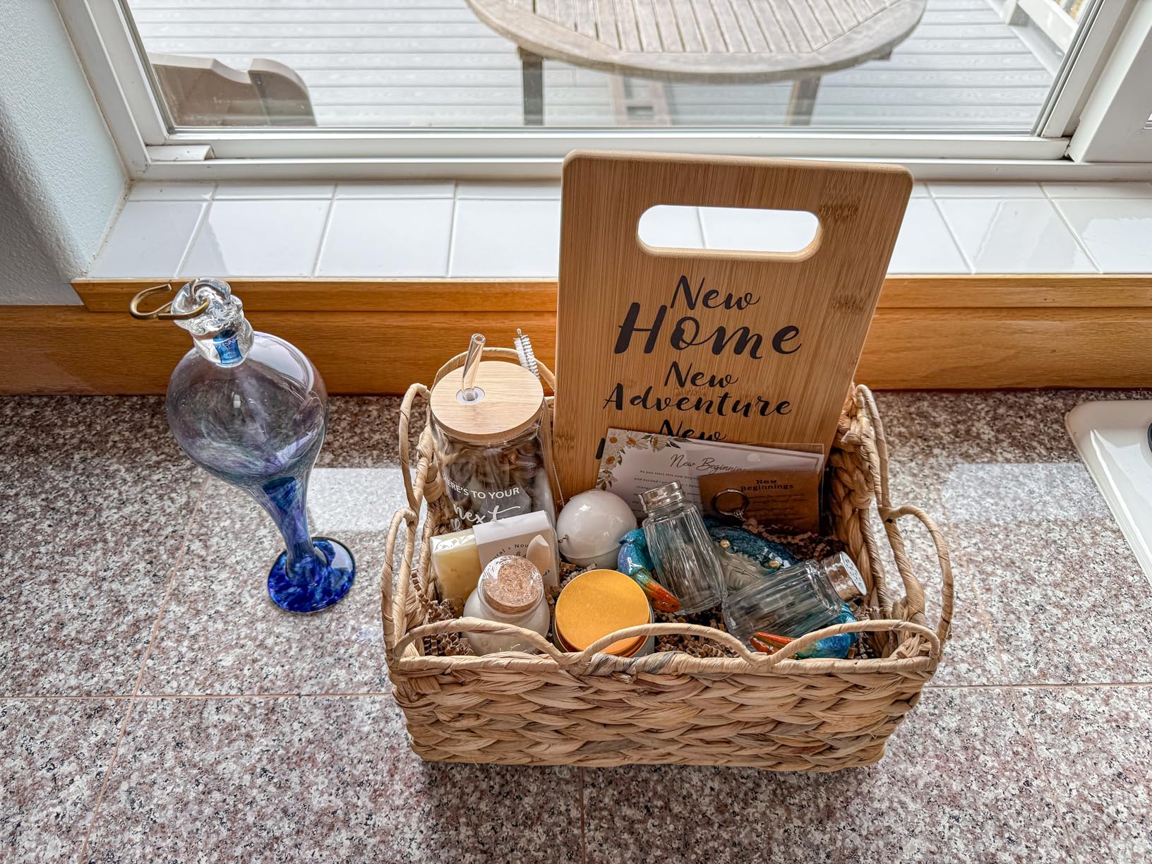 Housewarming Gift for Neighbors, Best Gifts for Neighbors, Neighbors Gifts, Farewell Gifts Thank you Gifts for Neighbors Christmas Cutting Board Gift - Customer Photo 1