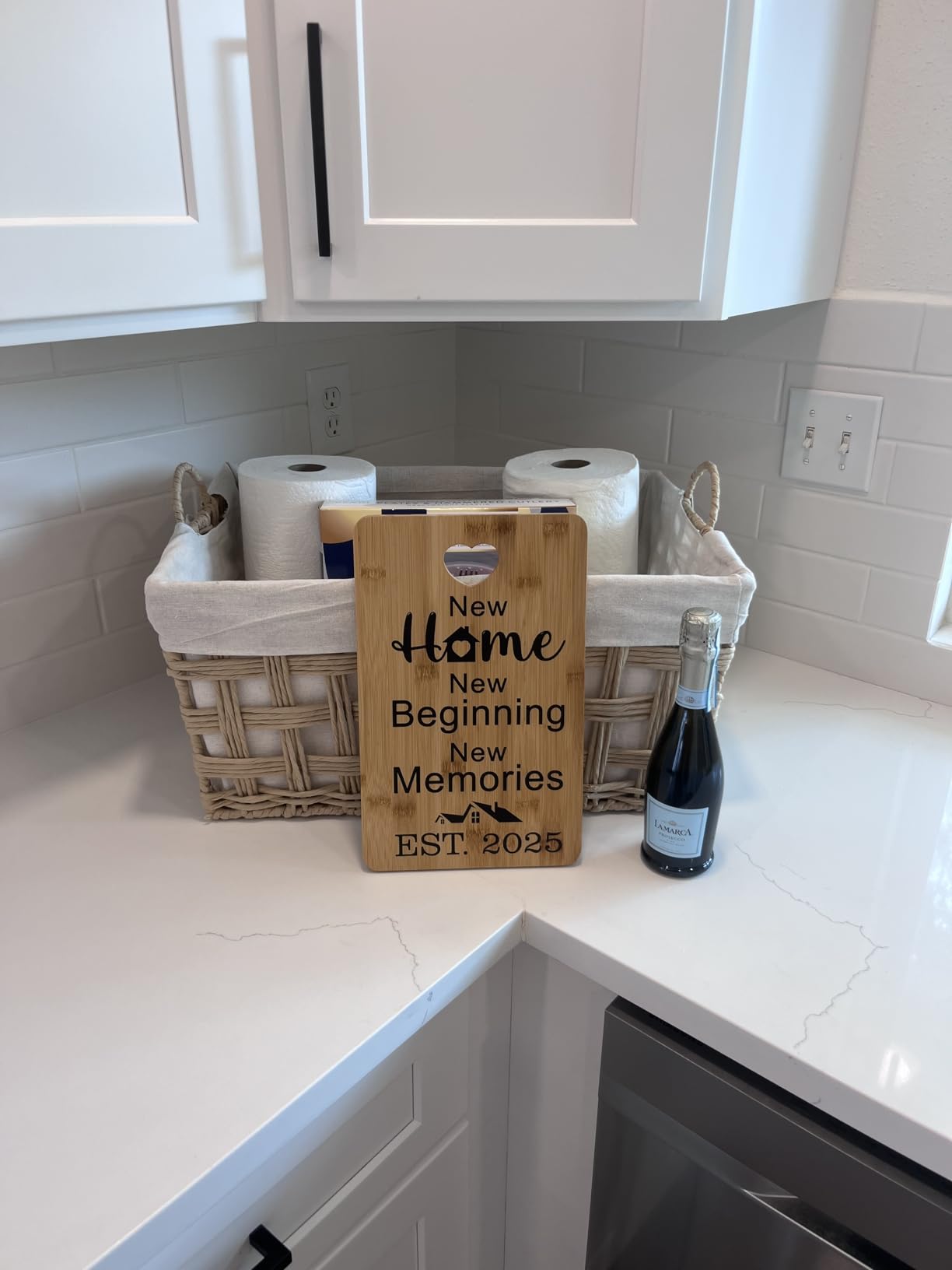 Housewarming Gift for Neighbors, Best Gifts for Neighbors, Neighbors Gifts, Farewell Gifts Thank you Gifts for Neighbors Christmas Cutting Board Gift - Customer Photo 2