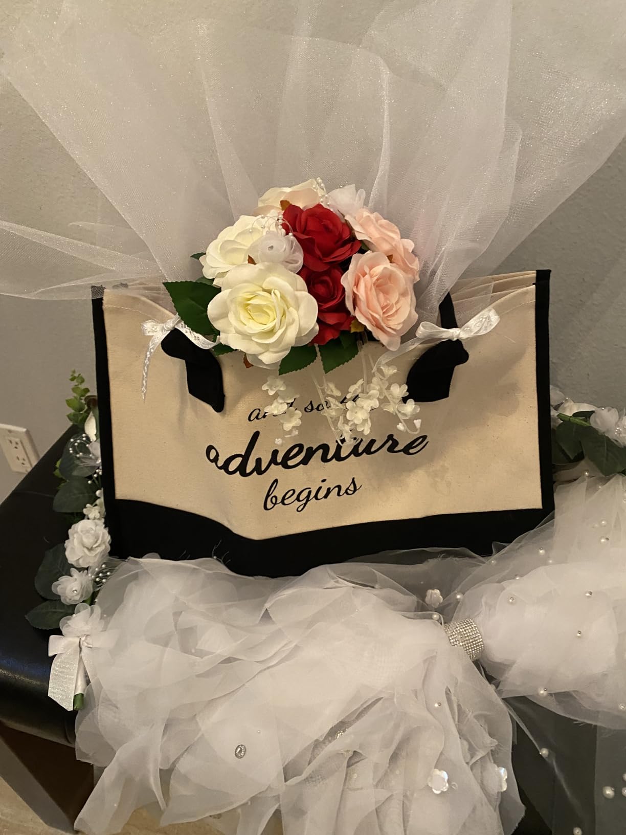 TOPDesign Canvas Tote Bag, Bridal Shower Gifts for Bride, Wedding Bachelorette Bride Gifts Shoulder Bag Customer Review TOPDesign Canvas Tote Bag, Bridal Shower Gifts for Bride, Wedding Bachelorette Bride Gifts Shoulder Bag - Customer Photo 1