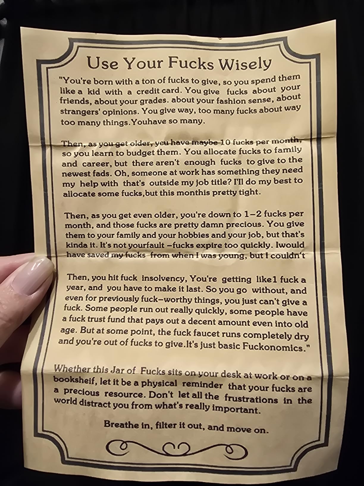 fuc k jar（5oz） Gift Jar,Fuc ks to Give,Fuc k Wooden Cutout Letter Piece Bad Mood Vent Spoof Birthday Day,Holiday, Thanksgiving Christmas Gifts to Friend,gag Funny Gift - Customer Photo 1