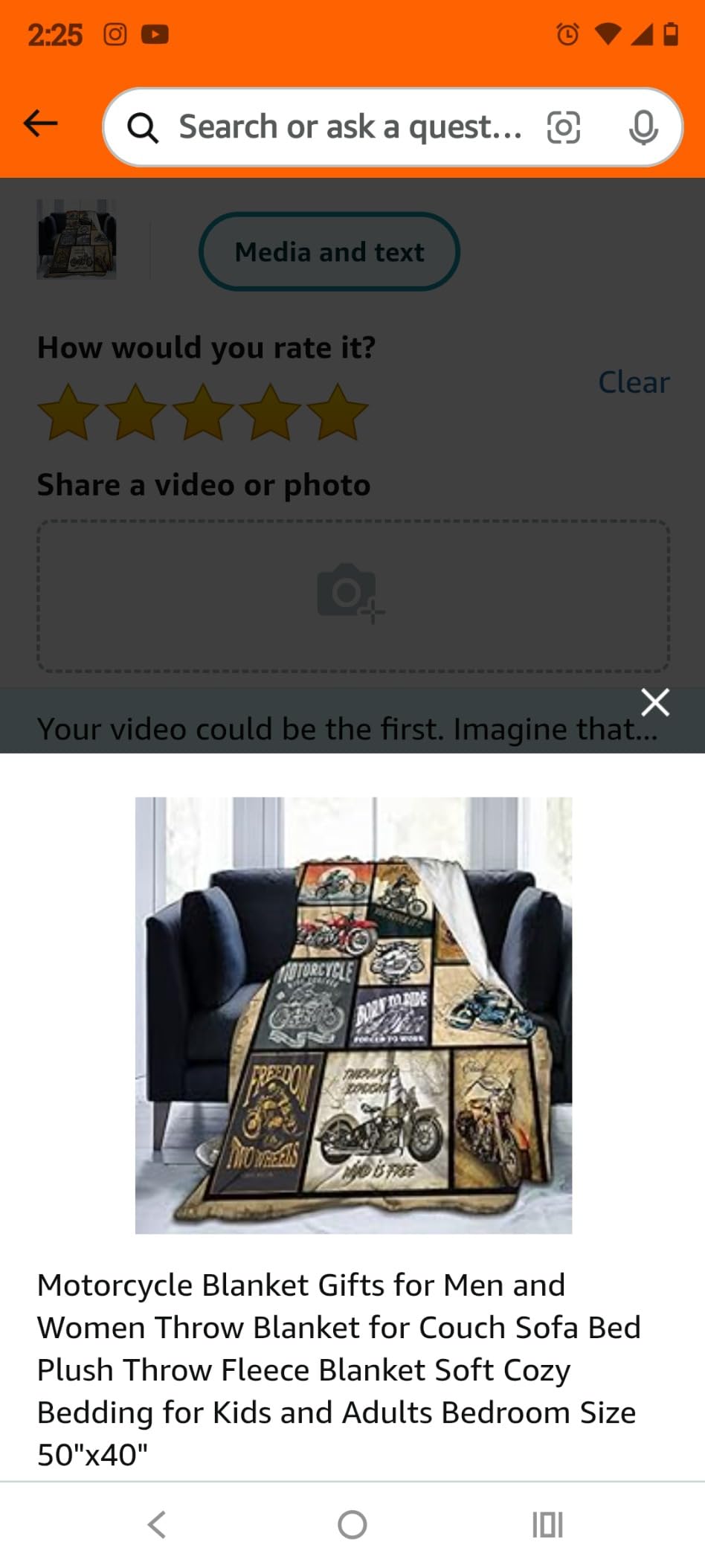 Motorcycle Blanket Gifts for Men and Women Throw Blanket for Couch Sofa Bed Plush Throw Fleece Blanket Soft Cozy Bedding for Kids and Adults Bedroom Size 50