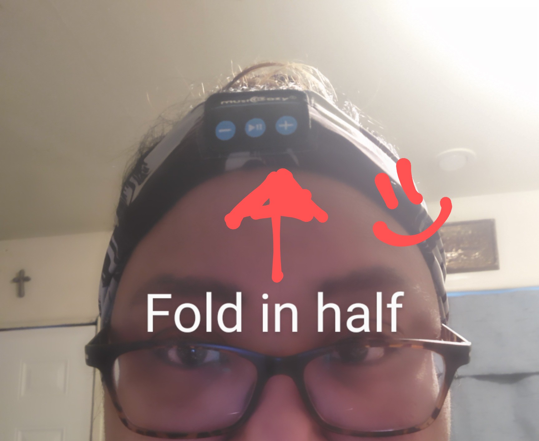 MUSICOZY Sleep Headphones Bluetooth 5.4 Headband, Sports Wireless Earphones Sweat Resistant Earbuds Sleeping Headphone with Ultra-Thin HD Stereo Speaker for Workout Running Cool Gadgets Unique Gifts Customer Review MUSICOZY Sleep Headphones Bluetooth 5.4 Headband, Sports Wireless Earphones Sweat Resistant Earbuds Sleeping Headphone with Ultra-Thin HD Stereo Speaker for Workout Running Cool Gadgets Unique Gifts - Customer Photo 2