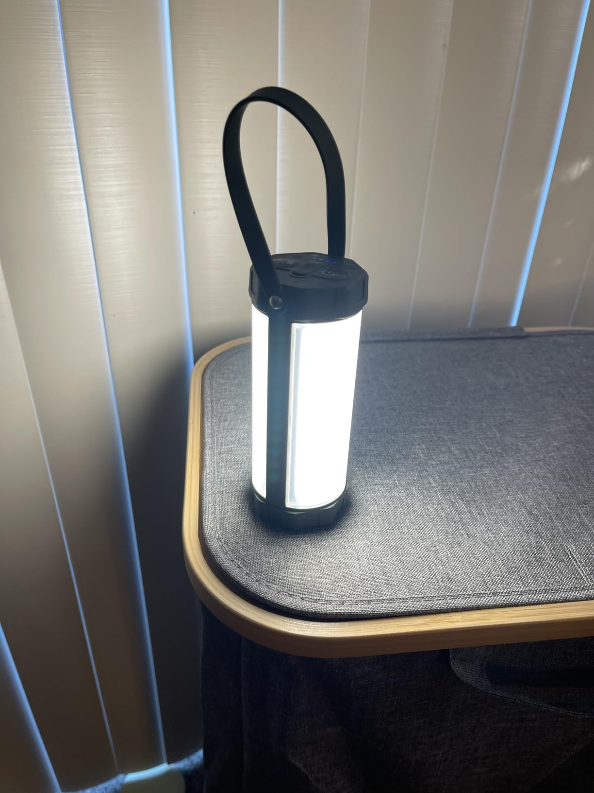 Glocusent Survival Camping Lantern, 106LED with 5 Brightness, Up to 1200LM, 3 Modes & SOS, Rechargeable for 80hrs, IP68 Waterproof, Small & Light, Emergency Light for Blackout, Hurricane, Hiking - Customer Photo 1