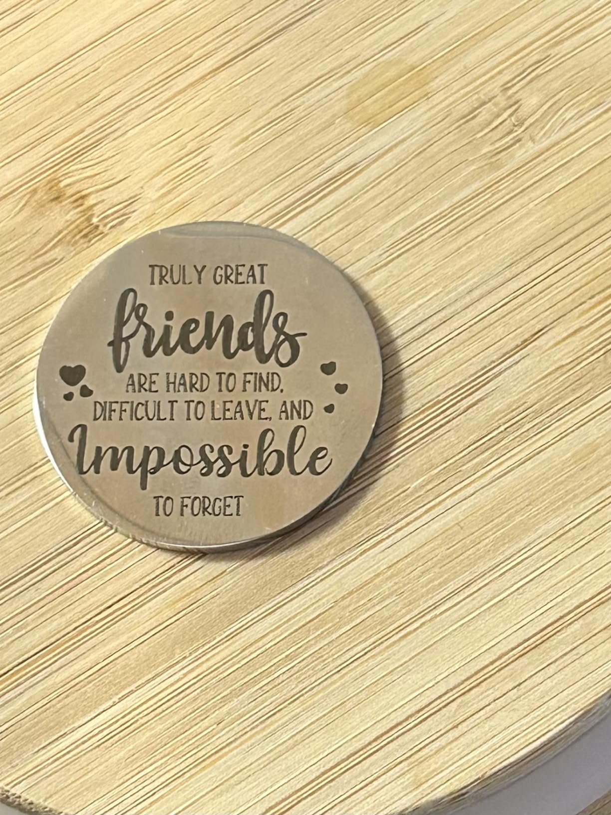 Sureio Pocket Hug Token Gift Long Distance Relationship Keepsake Inspirational Gift Keychain Christmas - Customer Photo 1