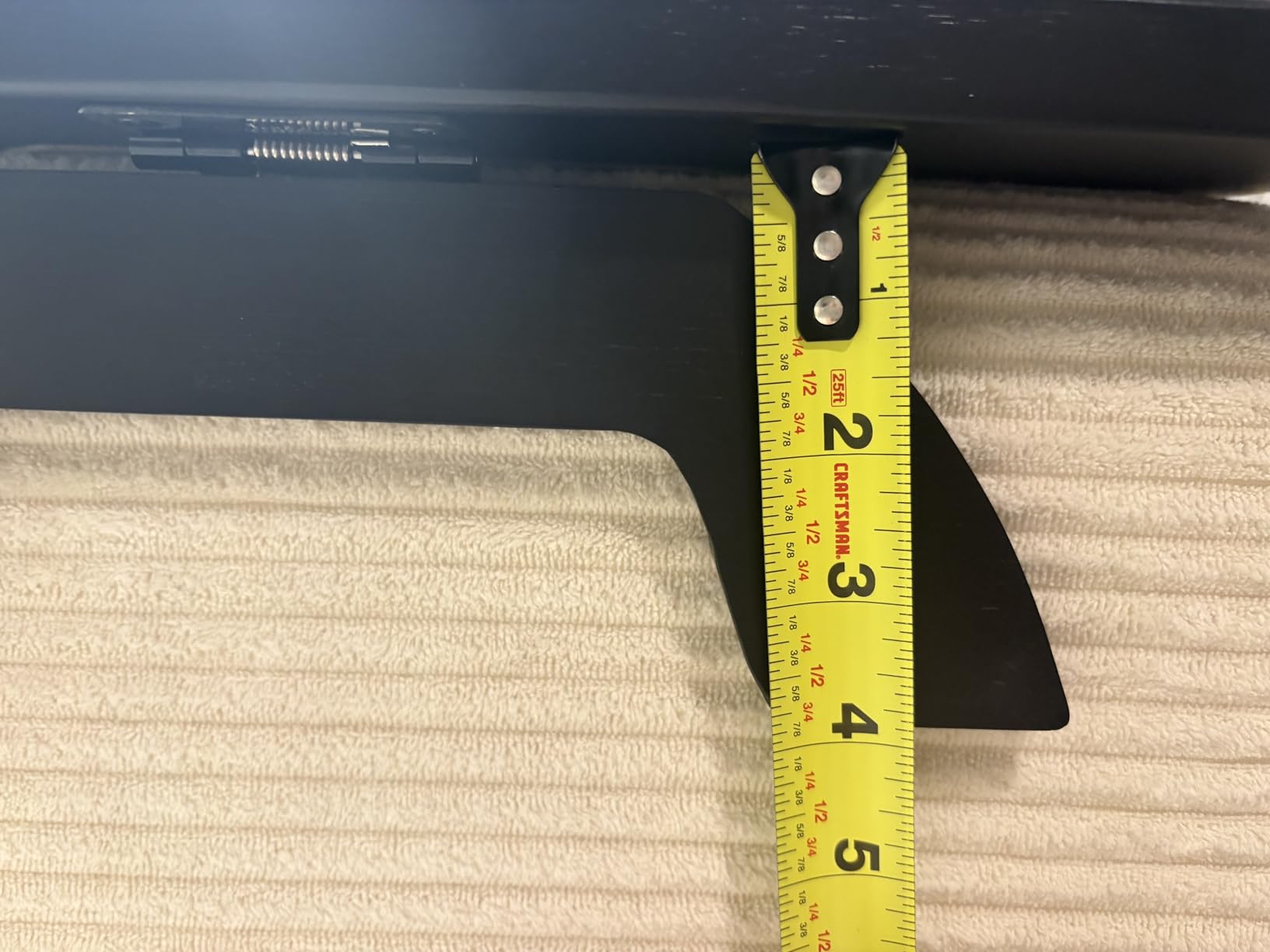 SINWANT Couch Arm Tray,Bamboo Sofa Clip on Side Table,Foldable Couch Armrest Table with 360° Phone Holder,Food Trays for Eating/Drinks/Snacks/Remote - Customer Photo 2