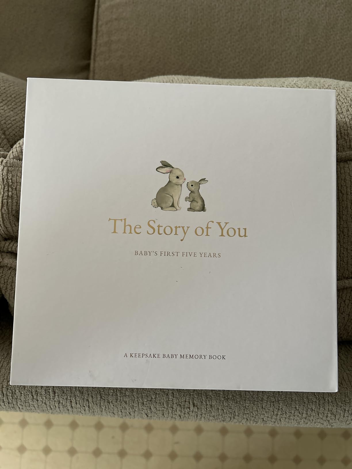 Keepsake Memory Book for Baby Boy or Girl Timeless First 5 Year Baby Book A Milestone Book to Record Every Event from Birth to Age 5 Gender Neutral Journal Scrapbook Photo Album - Customer Photo 1