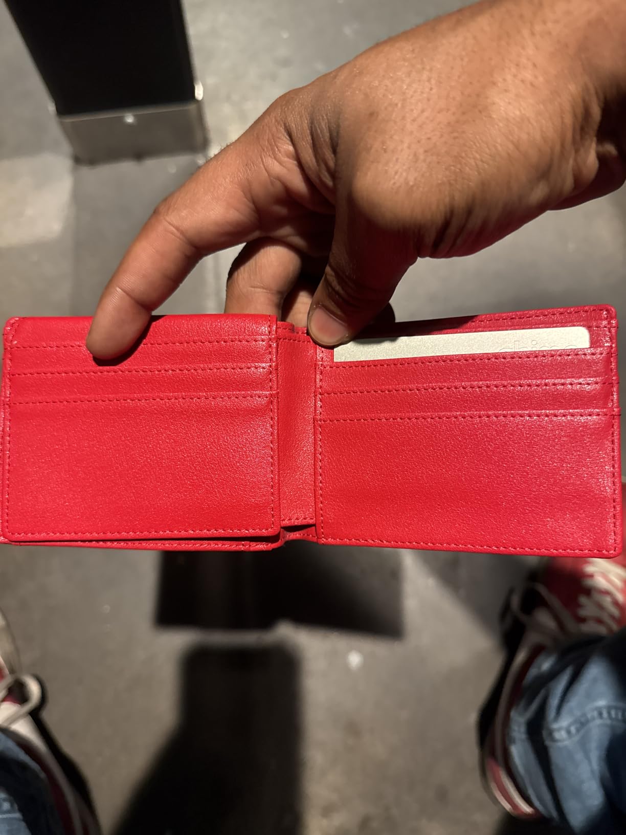 RUNBOX Wallet for Men Slim Rfid Leather 2 ID Window With Gift Box - Customer Photo 1