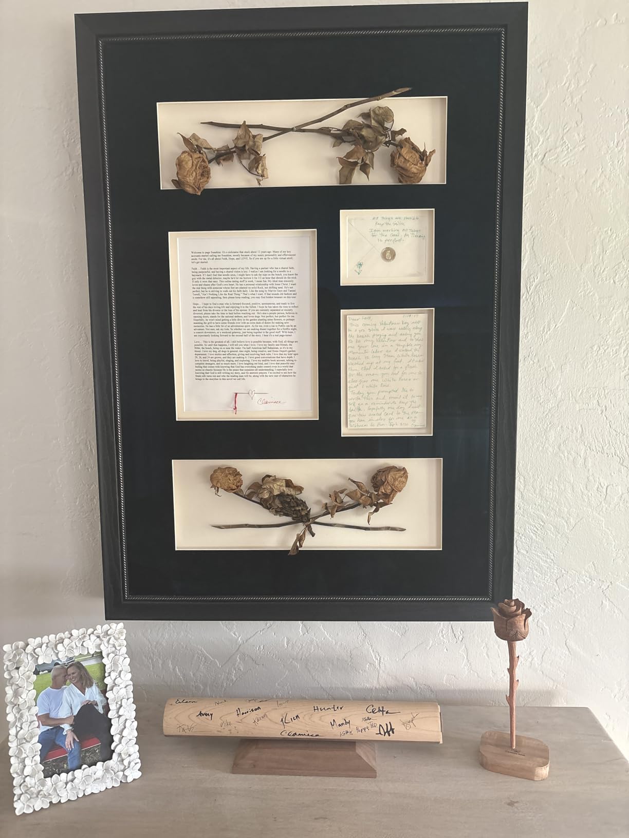 Camellia Bees Wooden Rose, Wood Anniversary Flower Gift for Valentines, Mothers Day, 5th Wedding Anniversary, Wooden Handmade Gift for Wife Husband Couple (5th Wood) - Customer Photo 1