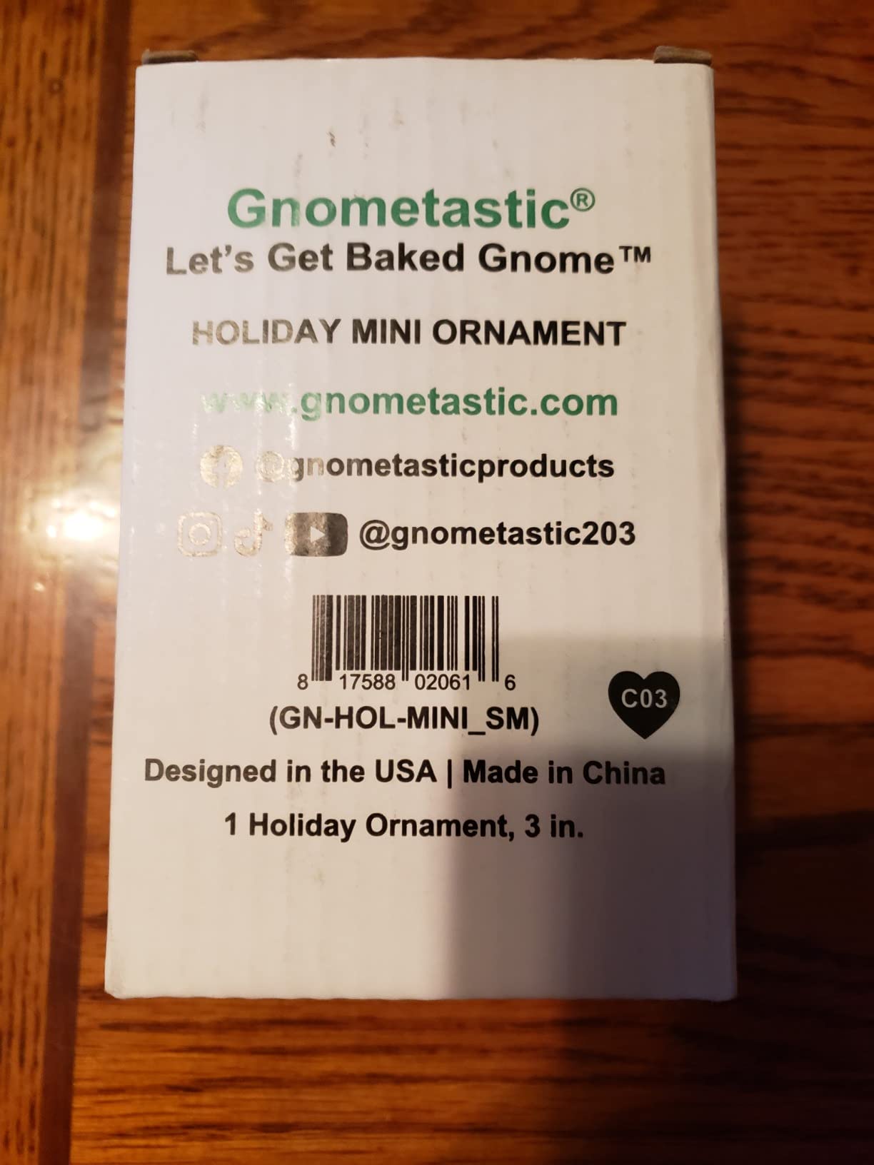 Gnometastic Smoking Let's Get Baked Gnome Ornament - Inappropriate Funny Christmas Ornaments for Adults, Stocking Stuffers & White Elephant Gifts for Adults, 3.5 Inch - Customer Photo 2