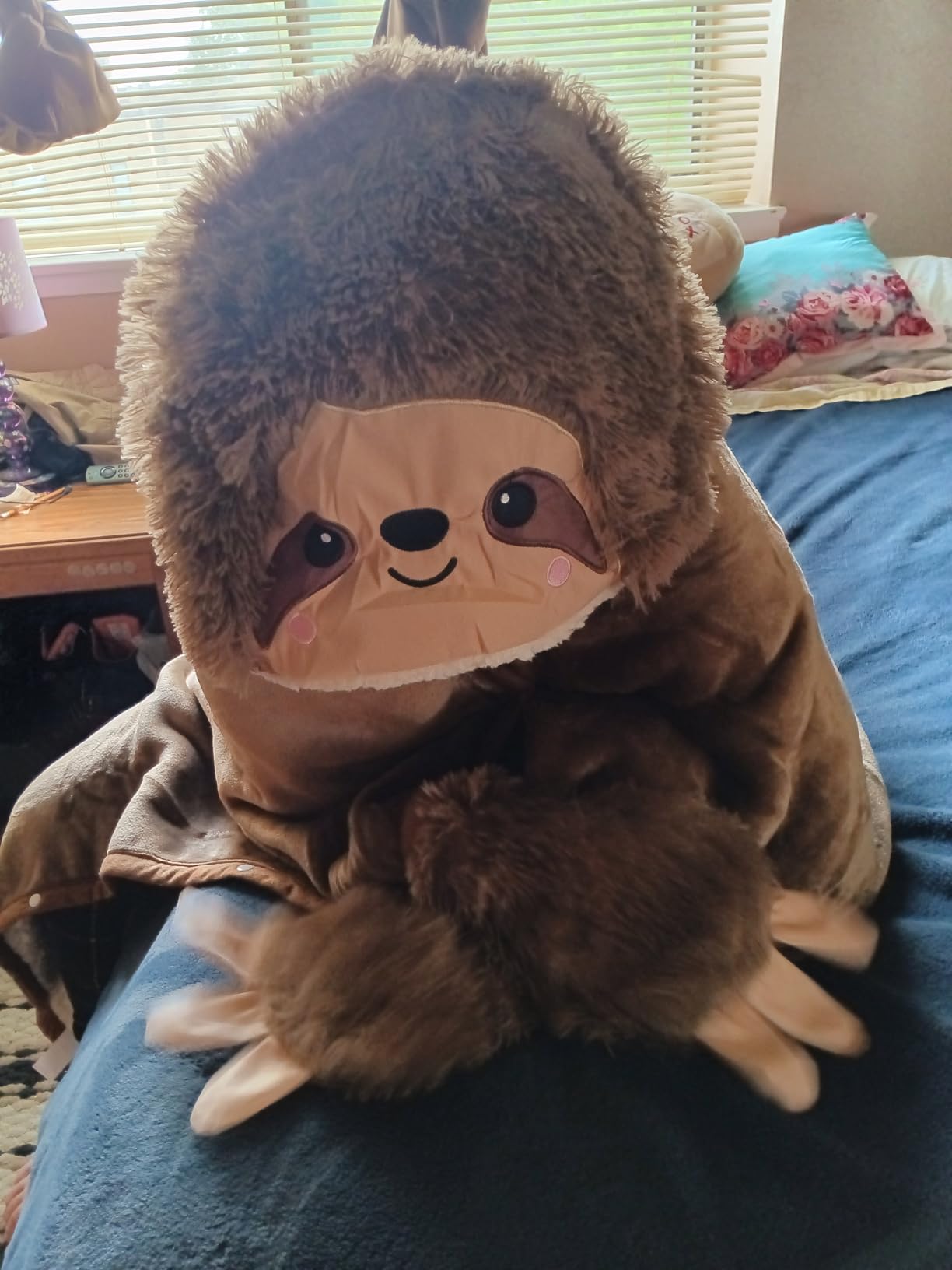 Llama Alpaca Wearable Hooded Blanket for Adults - Fluffy Super Soft Shaggy Faux Fur, Fuzzy Warm Cozy Plush Furry Fleece & Sherpa Hoodie Throw Cloak Wrap - Llama Gifts for Women Adults and Kids Customer Review Llama Alpaca Wearable Hooded Blanket for Adults - Fluffy Super Soft Shaggy Faux Fur, Fuzzy Warm Cozy Plush Furry Fleece & Sherpa Hoodie Throw Cloak Wrap - Llama Gifts for Women Adults and Kids - Customer Photo 2