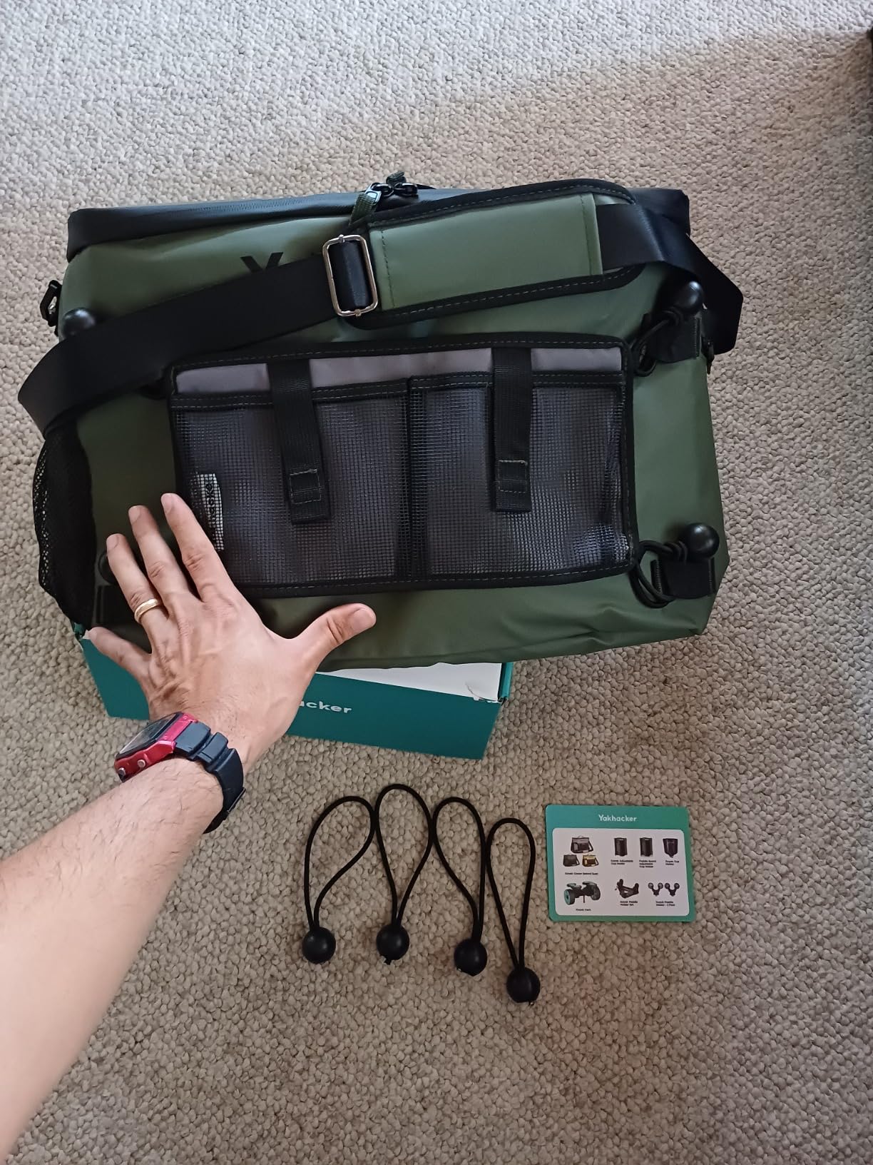 Kayak Cooler, Waterproof Seat Back Cooler for Kayaks with Lawn-Chair Style Seats, Kayak Accessories Cooler Bag, Portable Ice Chest Cooler for Kayaking, Travel, Lunch, Beaches &Trips - Customer Photo 1