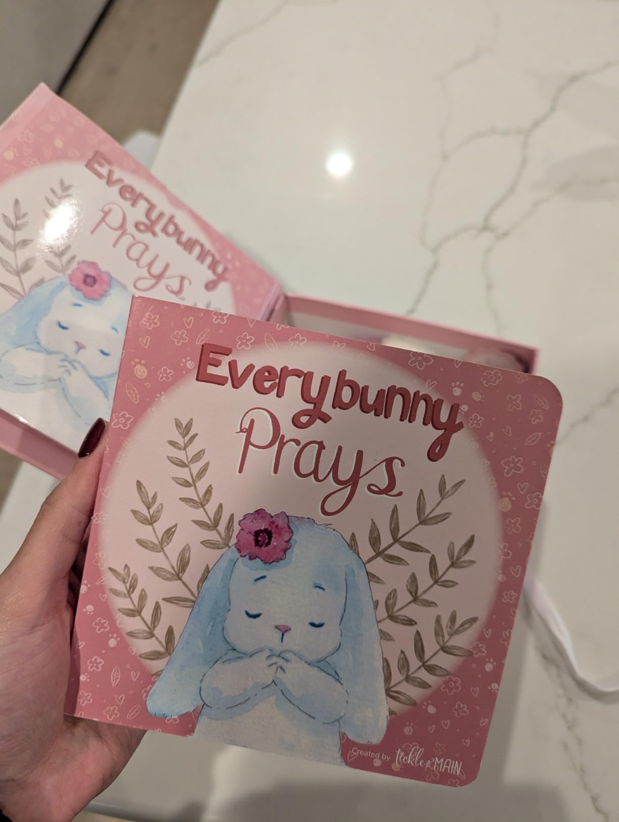 Tickle & Main Everybunny Prays Bunny Stuffed Animal & Musical Toy - Blue, 7 in Plush & Illustrated Book, Recites Now I Lay Me Down to Sleep - Baptism Gifts for Boys - Christening Gifts for Boys - Customer Photo 1