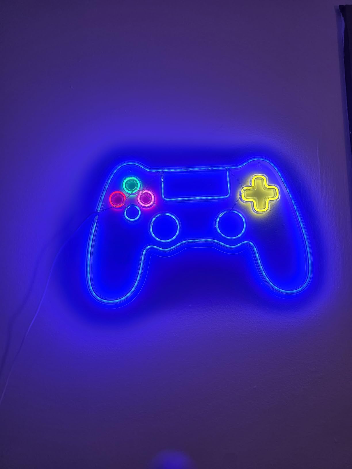 Kavaas Gamer Neon Sign, Game Controller LED Sign for Gaming Room Decor - Game Neon Sign for Teen Boy Room Decor - Best Gamer Gifts for Boys, Kids - Customer Photo 1