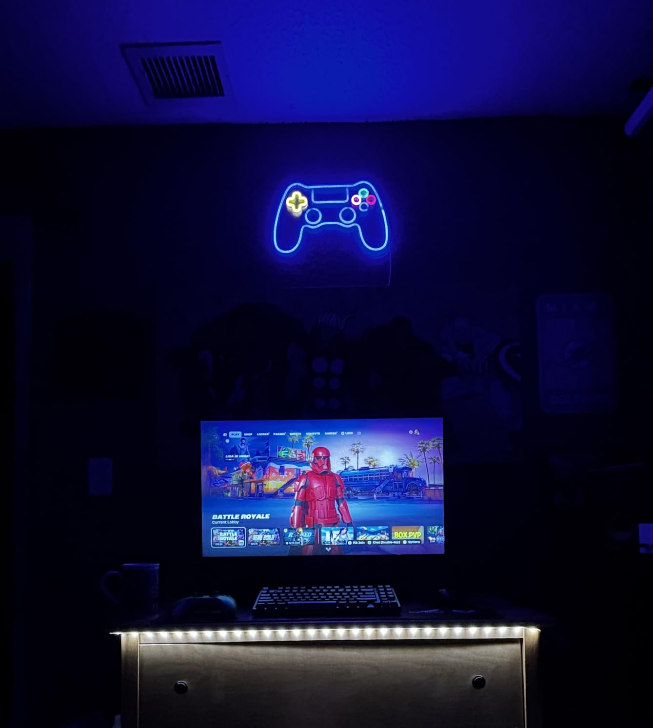 Kavaas Gamer Neon Sign, Game Controller LED Sign for Gaming Room Decor - Game Neon Sign for Teen Boy Room Decor - Best Gamer Gifts for Boys, Kids - Customer Photo 2