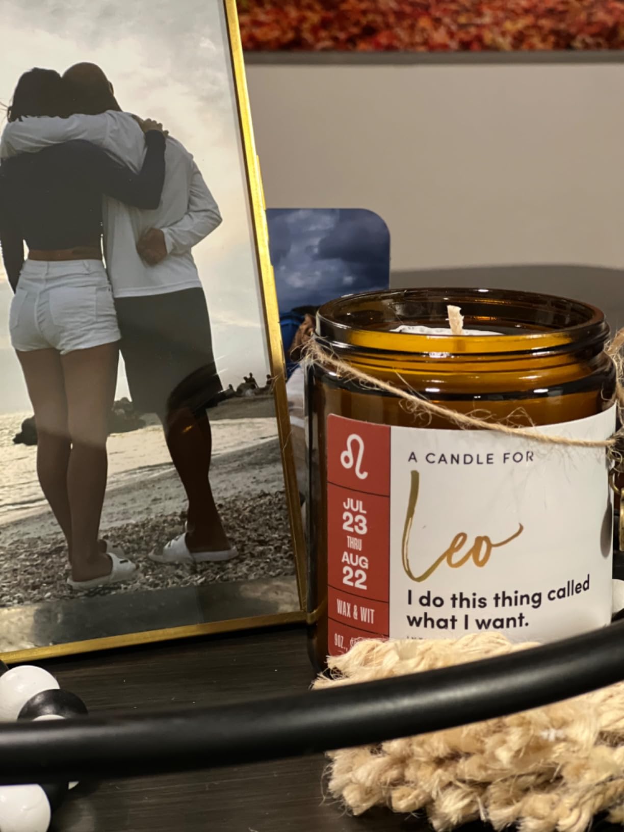 WAX & WIT Aquarius Gifts for Women, Aquarius Candle, Zodiac Gift, Astrology Gifts for Women, Zodiac Candle, January February Birthday Gift for Woman - 9oz - Customer Photo 1