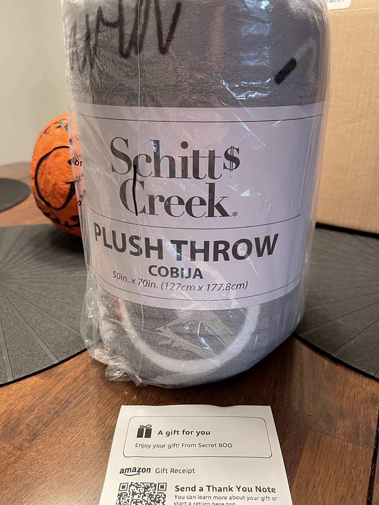 Jay Franco Plush Throw Blanket – Soft & Comfy 50x70 Inches Throw for Couch or Bed – Cozy Home Décor for Living Room & Bedroom, Gray - Schitts Creek Customer Review Jay Franco Plush Throw Blanket – Soft & Comfy 50x70 Inches Throw for Couch or Bed – Cozy Home Décor for Living Room & Bedroom, Gray - Schitts Creek - Customer Photo 2