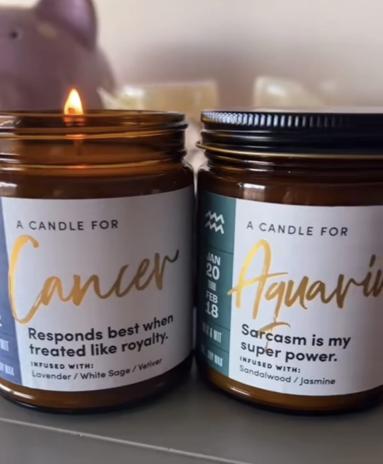 Wax & Wit Taurus Gifts for Women, Zodiac Astrology Gifts for Women, Zodiac Candle, April May Birthday Gift for Woman, Horoscope Gift – 9oz, 50Hr Burn, Soy Wax - Customer Photo 2