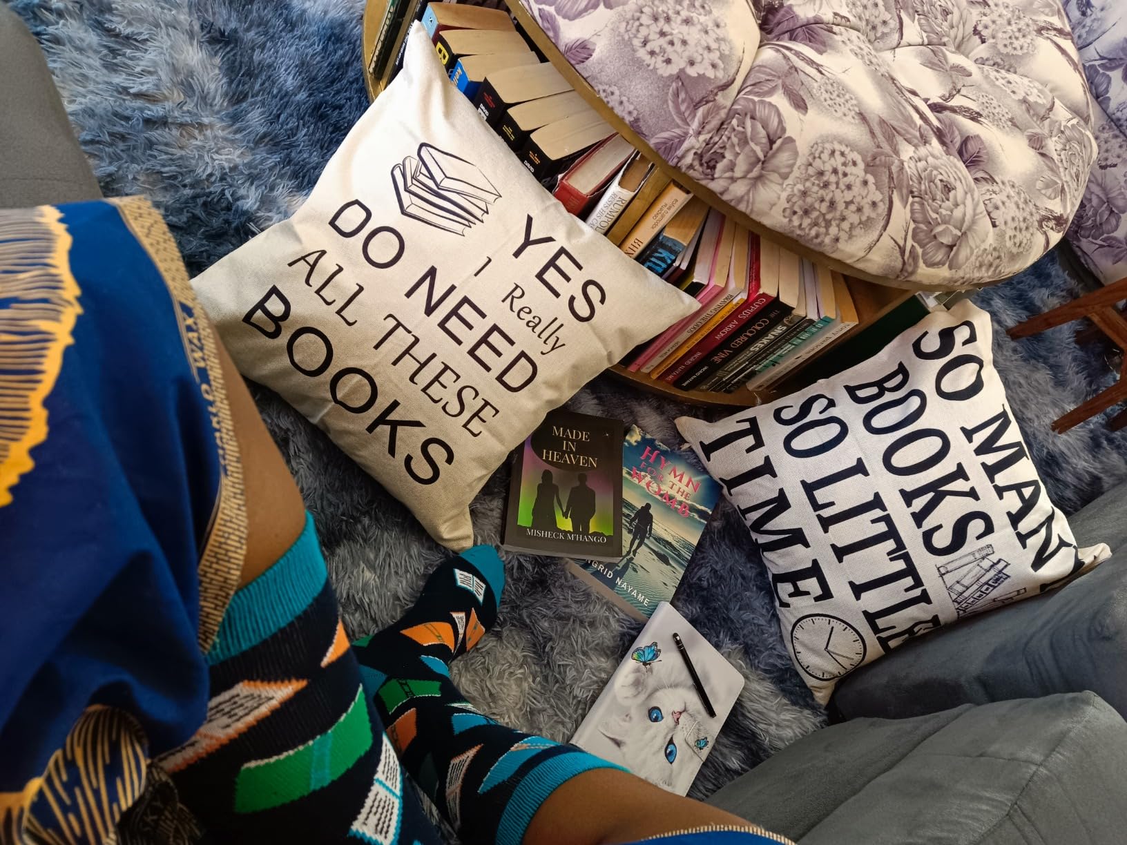 Lavley Book and Reading Socks - Funny gift for book lovers - Cozy socks for men and women - Great for birthdays or Christmas - Customer Photo 1