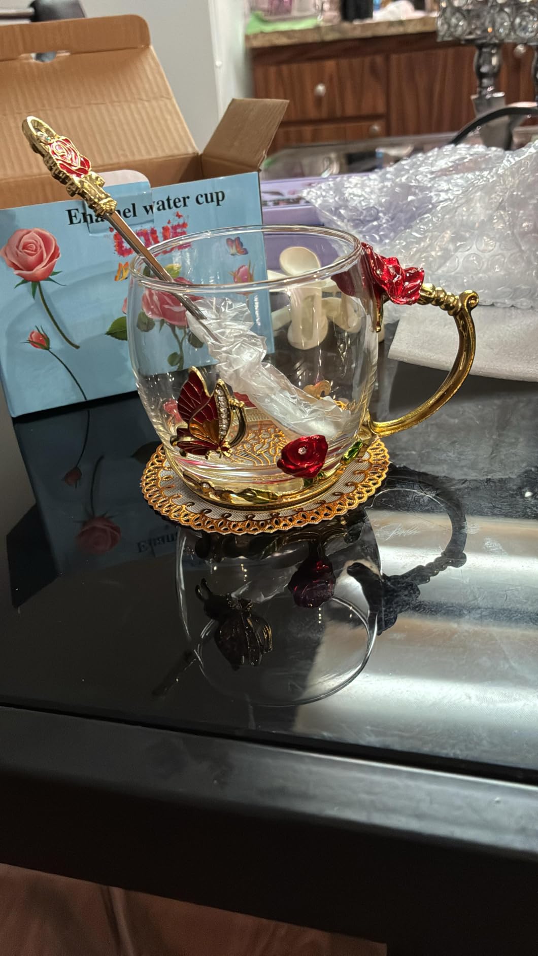 OEAGO Unique Gifts for Women Mom Coffee Mugs Gifts for Women Birthday Unique Blue Tea Cup Gifts for Women Who Have Everything Womens Gifts for Christmas - Customer Photo 1