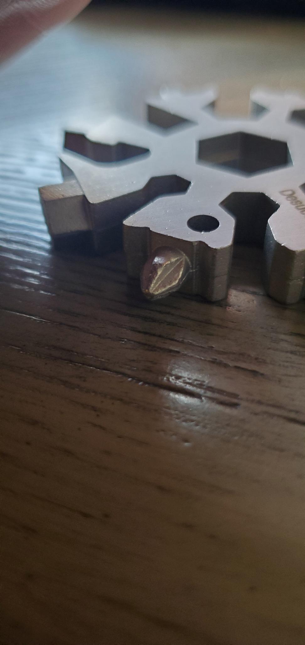 Desuccus 18-in-1 Snowflake Multi Tool, Stainless Steel Snowflake Bottle Opener/Flat Phillips Screwdriver Kit/Wrench, Durable and Portable to Take, Great Christmas Gift - Customer Photo 1