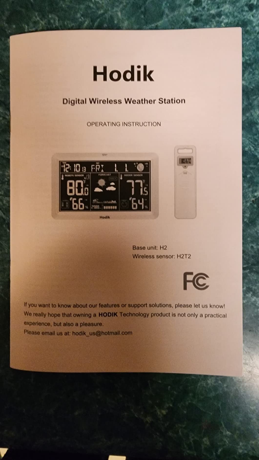 Weather Station with Atomic Clock Indoor Outdoor Thermometer Wireless, Humidity and Temperature Monitor Barometer Hygrometer with High Precision Sensor White - Customer Photo 1