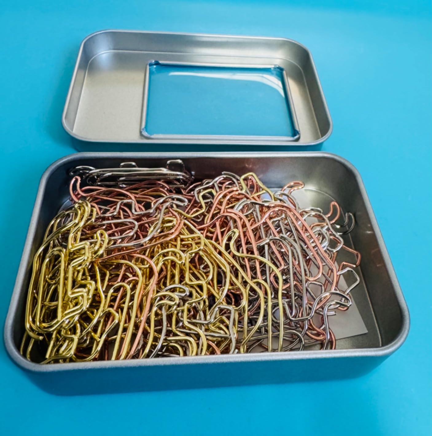 Cute Elephant Shaped Paper Clips Bookmarks, Funny Elephant Office Supplies Gifts Christmas Stocking Stuffers Gifts, Silver 60 Pcs - Customer Photo 5