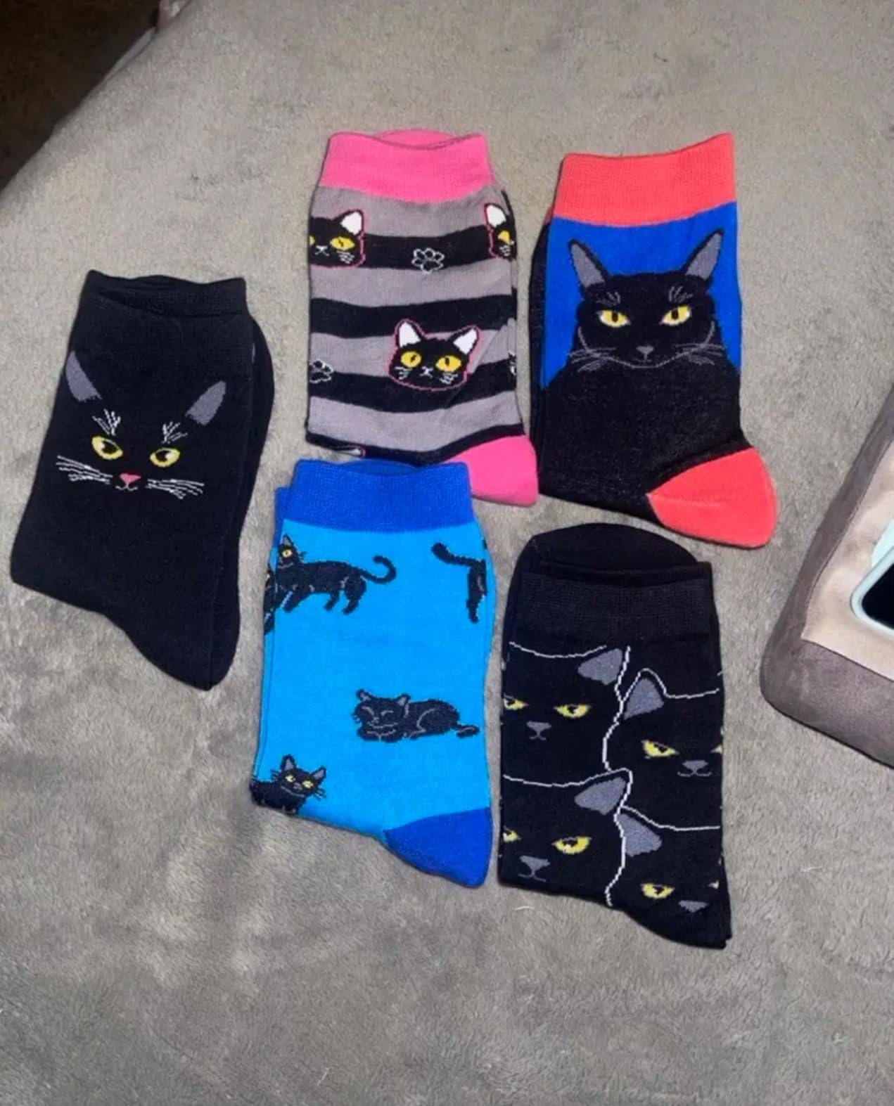 Belloxis 5-Pair Cute Funny Animal Socks for Women & Girls, Comfortable Cotton Crew Socks for Daily Wear, Great Gift Ideas - Customer Photo 1