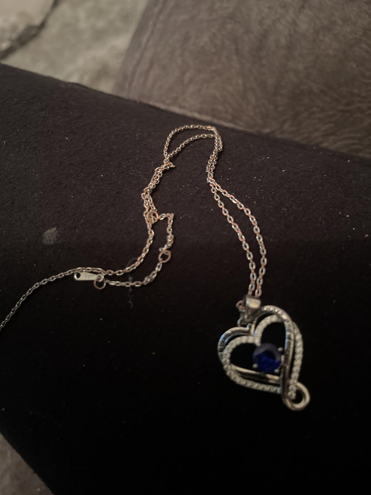 Jewelry for Women Wife Infinity Heart Birthstone I Love You Necklace S925 Anniversary Women Necklaces for Her Wife Birthday Gift Ideas, Birthday Present for Girlfriend Mom Daughter Sterling Silver - Customer Photo 2