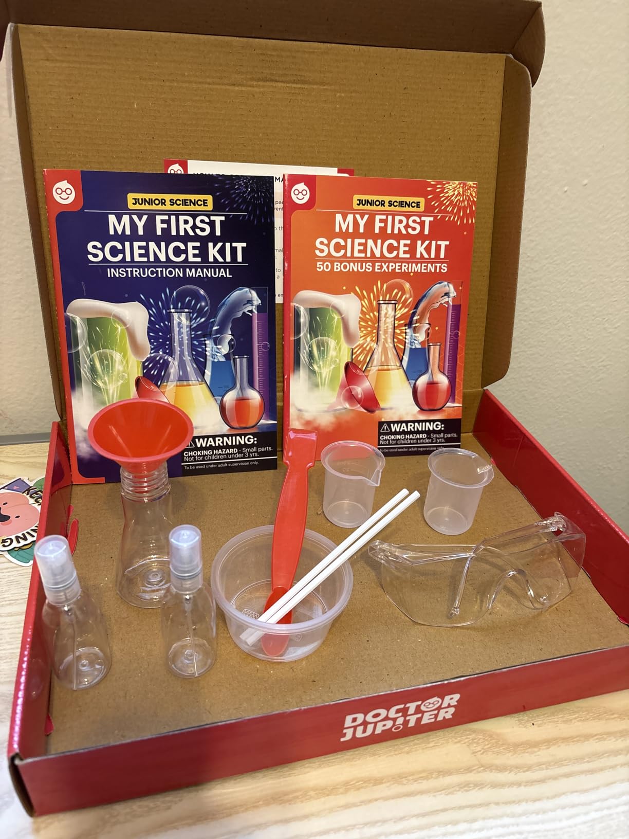 Doctor Jupiter My First Science Kit for Kids Ages 4-5-6-7-8 | Christmas, Birthday Gift Ideas for 4+ Year Old Boys & Girls | Toy Stem Kit with 100+ Experiments | Learning & Educational Projects - Customer Photo 0