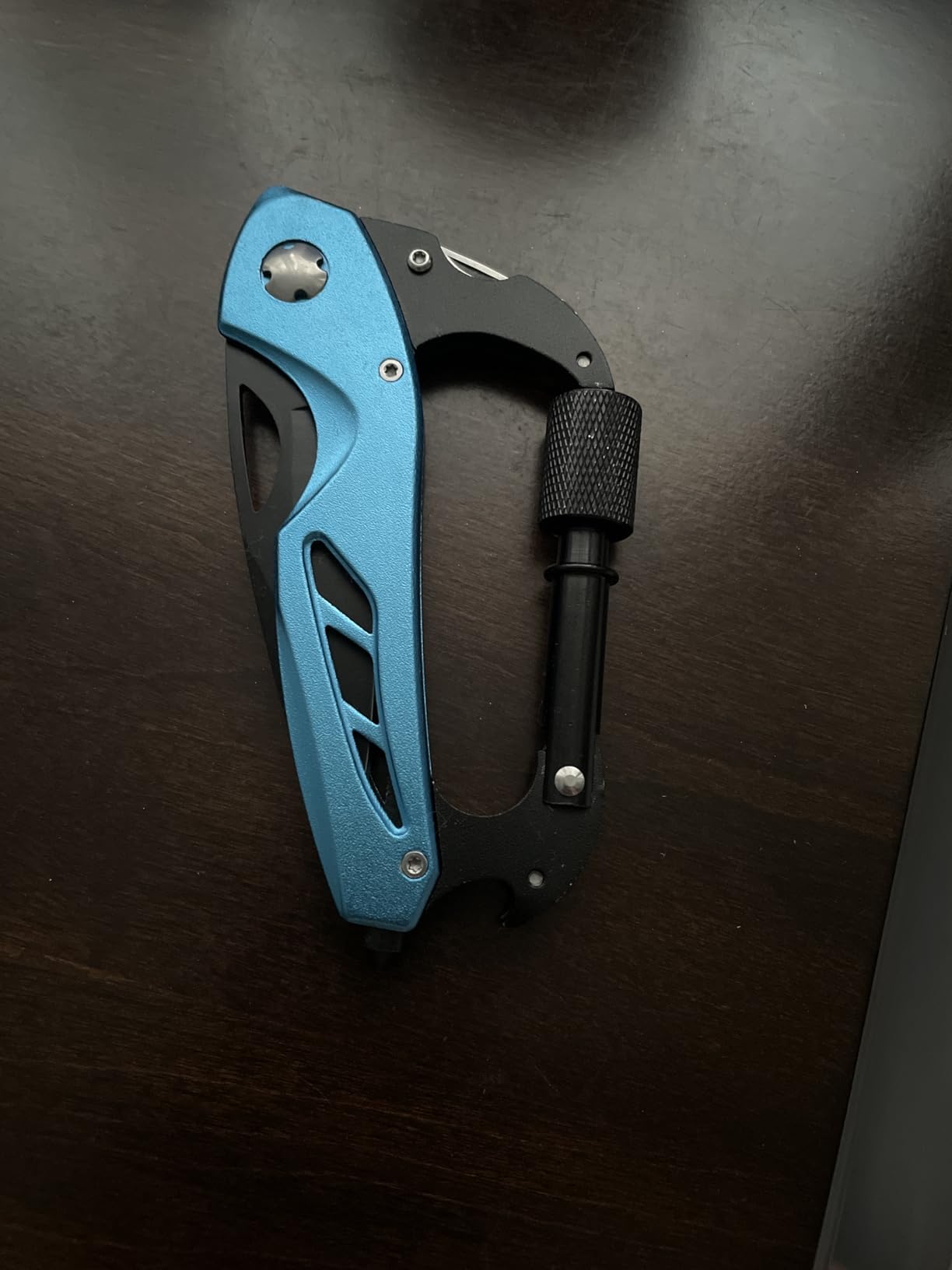 Multitool Carabiner with Pocket Knife, Stocking Stuffers Gifts for Men, EDC Carabiners with Folding Knives, Bottle Opener, Window Breaker and Screwdriver - Customer Photo 2