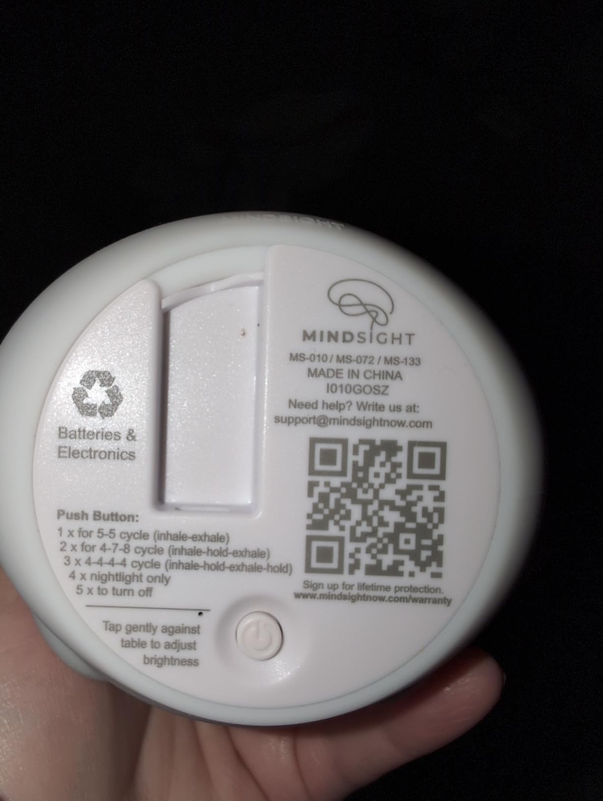 Mindsight 'Breathing Buddha' Guided Visual Meditation Tool for Mindfulness | Slow Your Breathing & Calm Your Mind for Stress & Anxiety Relief | Perfect for Adults & Kids | Relaxing Self Care Gift - Customer Photo 1