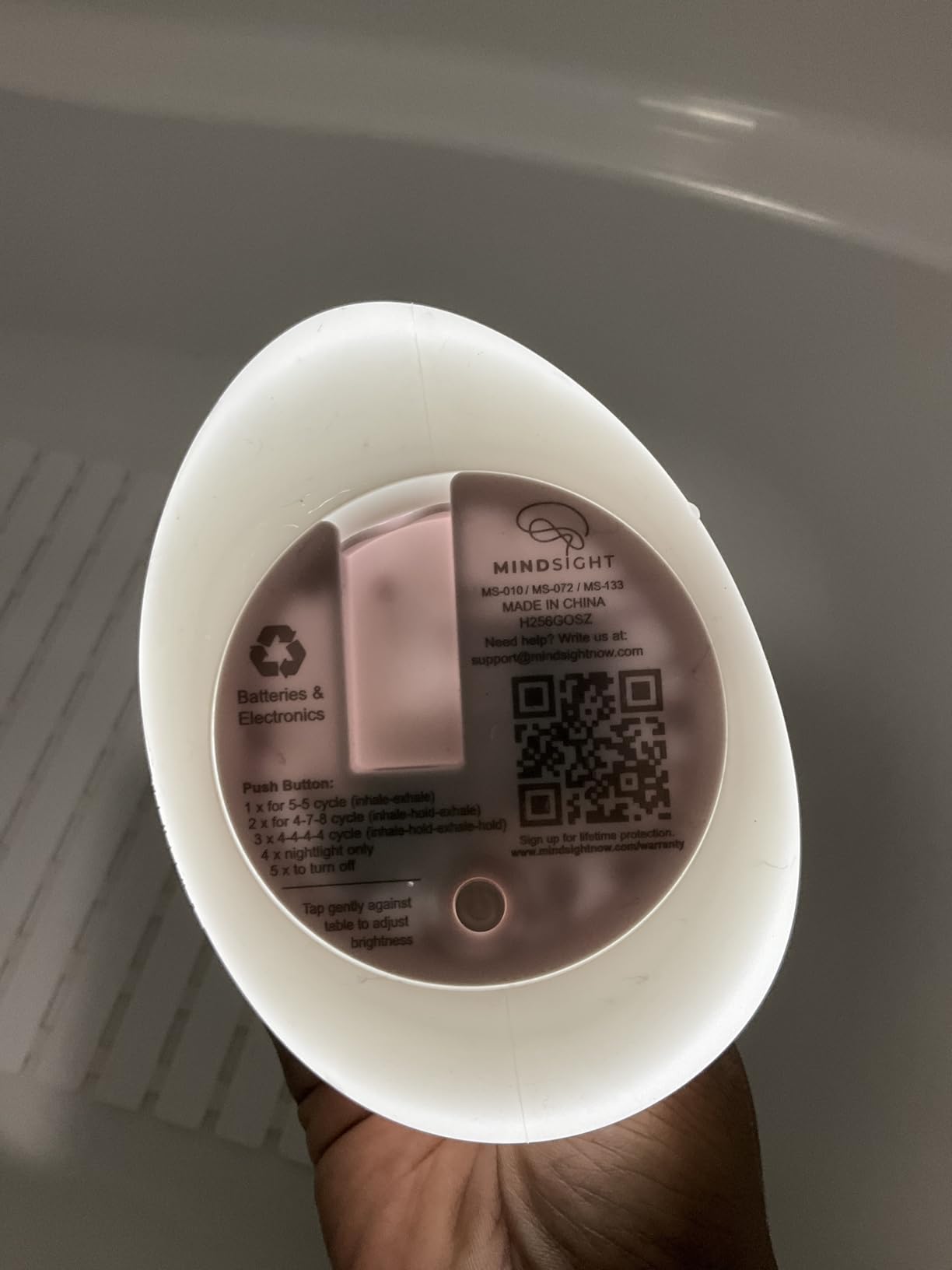 Mindsight 'Breathing Buddha' Guided Visual Meditation Tool for Mindfulness | Slow Your Breathing & Calm Your Mind for Stress & Anxiety Relief | Perfect for Adults & Kids | Relaxing Self Care Gift - Customer Photo 3