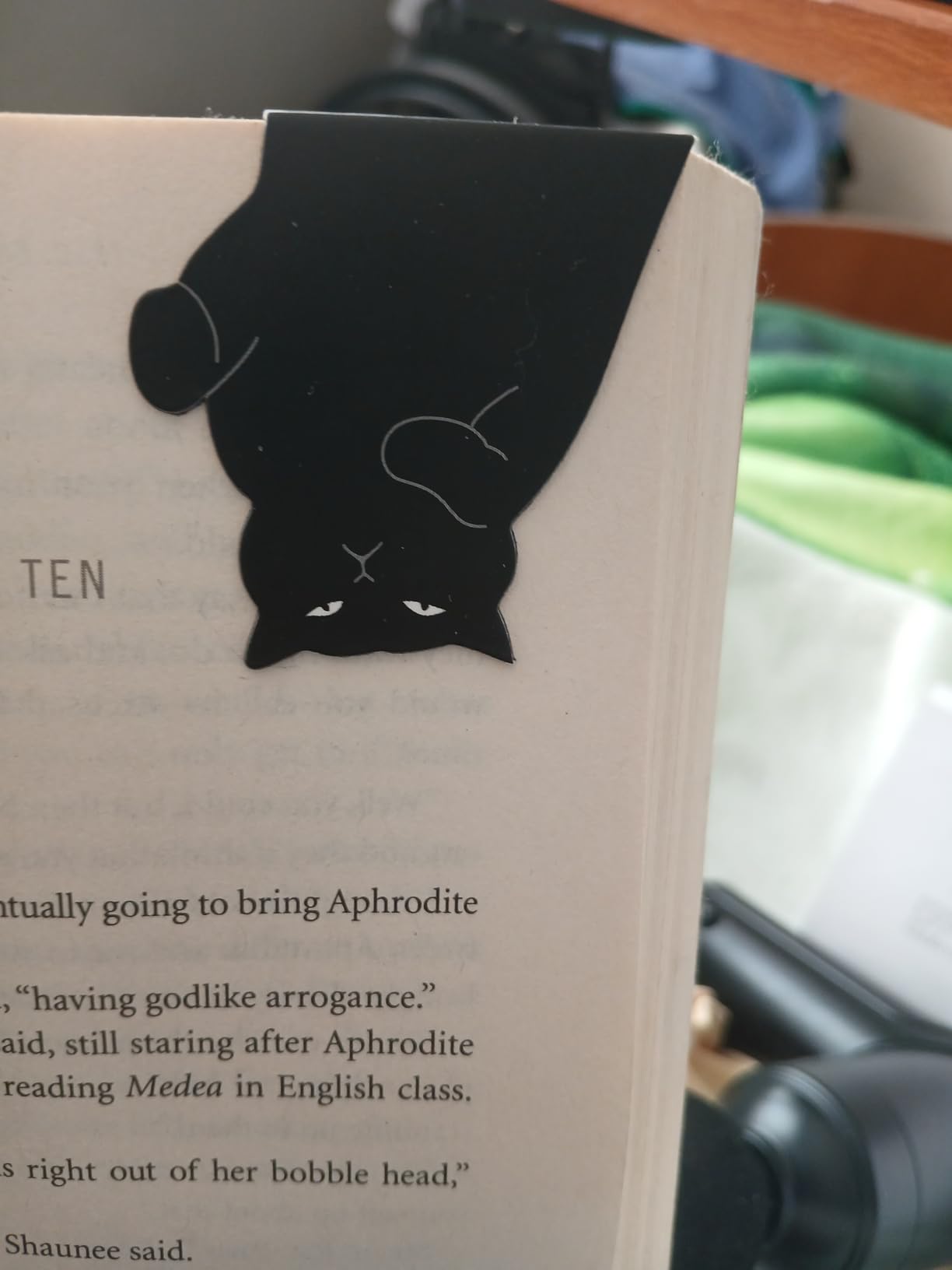 yasest Magnetic Bookmarks - 6 Pieces Assorted Cute Book Markers Clip Set for Women Teachers Students Book Lovers Reading, for School Office Home Supplies, Kawaii Cat Magnet Page Markers - Customer Photo 2