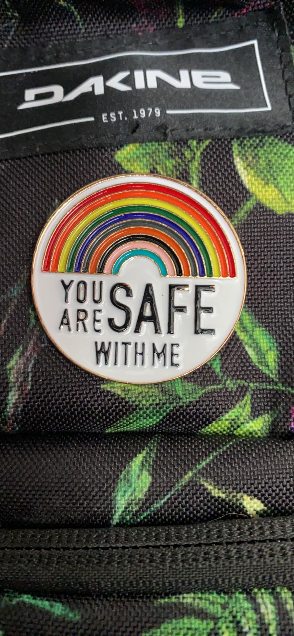 You are Safe with Me Pin, Pride Pins, Ally Pin, Enamel pins, lgbtq pins, Nurse Doctor Medical Students Pins, Rainbow Brooch Pins for Backpacks Clothing Hat Lanyard Scarf, Funny Badge Jewelry Gift - Customer Photo 2