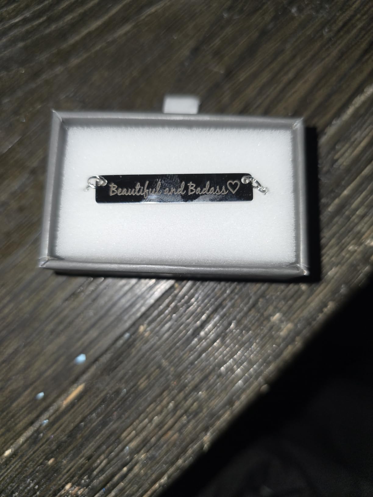 Personalized Long Distance Relationship Necklace Custom State-to-State or Country-to-Country Engraved Bar Pendant - Customer Photo 1