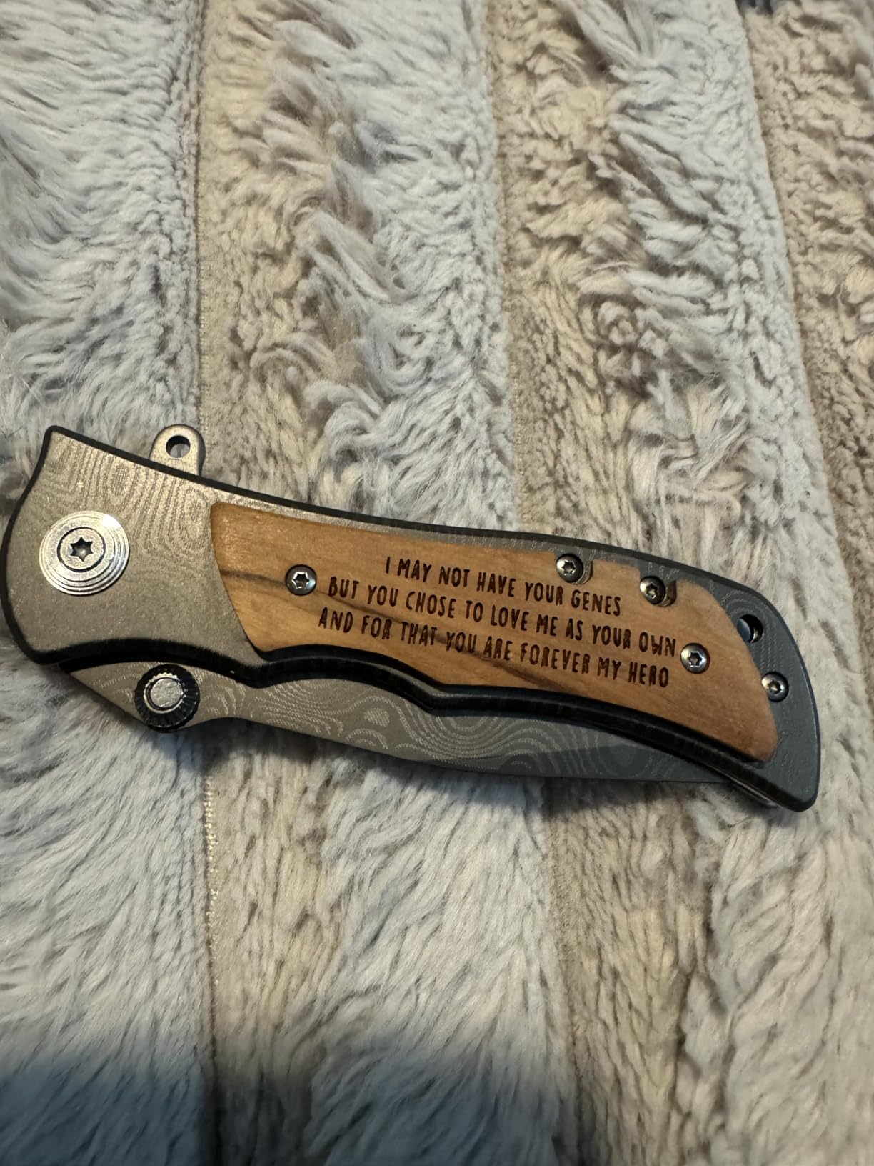 Stepdad Gift, Engraved Pocket Knife for Stepdad, Bonus Dad Gifts from Daughter, Father's Day Gifts for Stepdad, Birthday, Christmas Gift for Stepdad, Bonus Dad Gift from Son, Stepfather Gift Ideas - Customer Photo 0