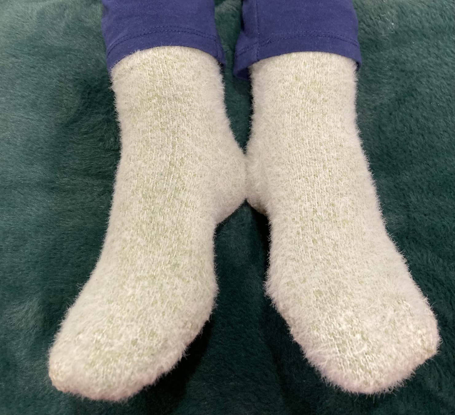 SISOSOCK Fuzzy Cozy Warm Socks for Women-Winter Home Thick Wool Soft Sleeping Socks-Perfect Gifts for Women - Customer Photo 3