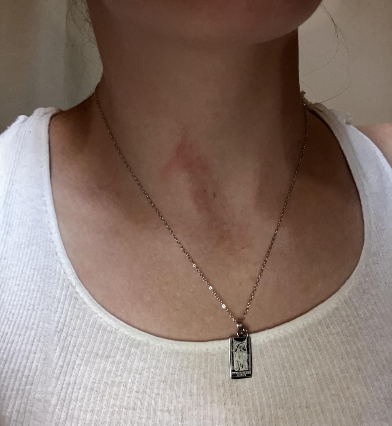 14k Gold Plated Zodiac Sign with Tarot Card Pendant Necklace Birthday Gift for Women - Customer Photo 3