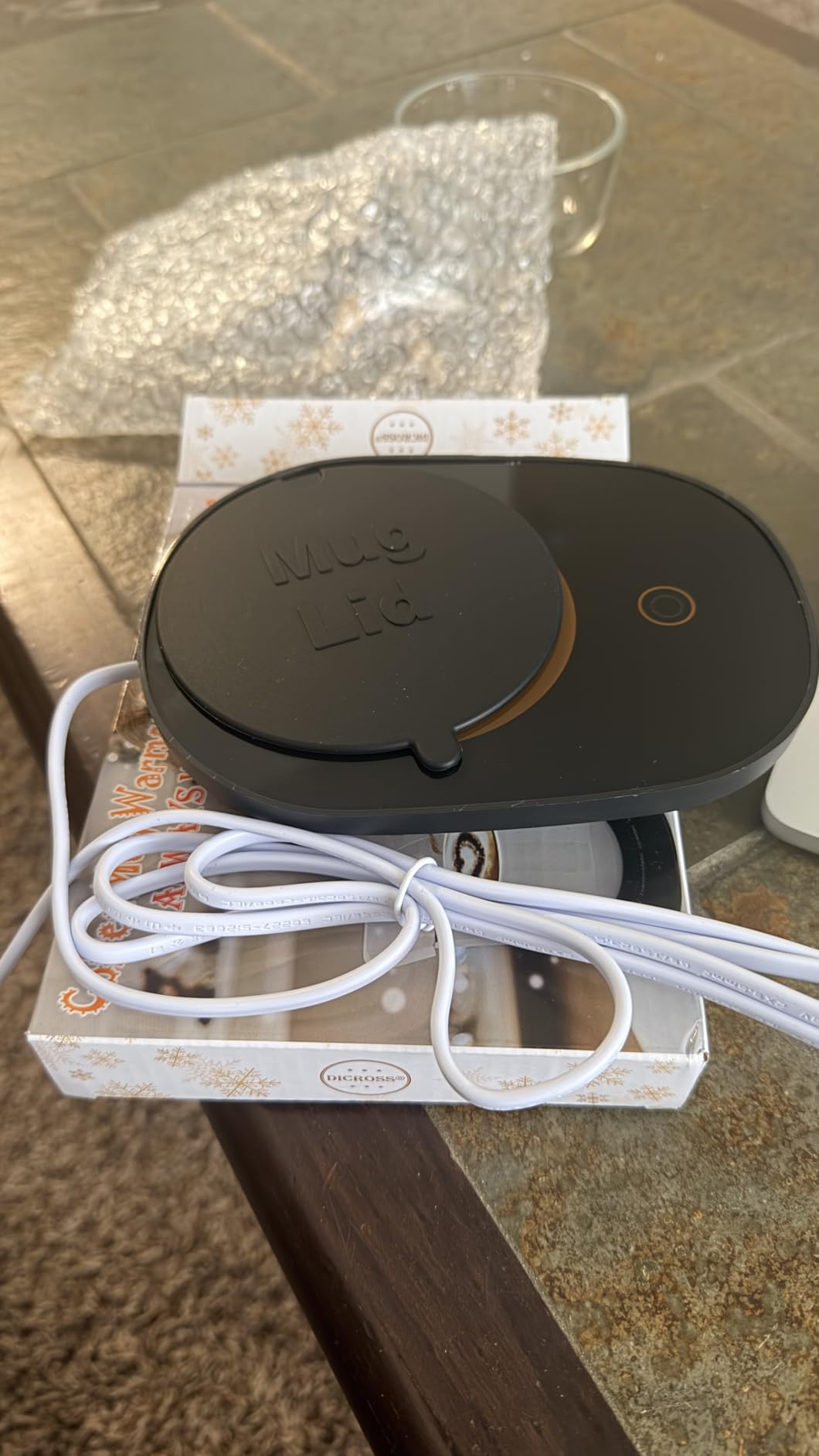 Coffee Mug Warmer for Desk with Auto Shut Off, Coffee Cup Warmer for Desk Office Home-Coffee Gifts - Customer Photo 1