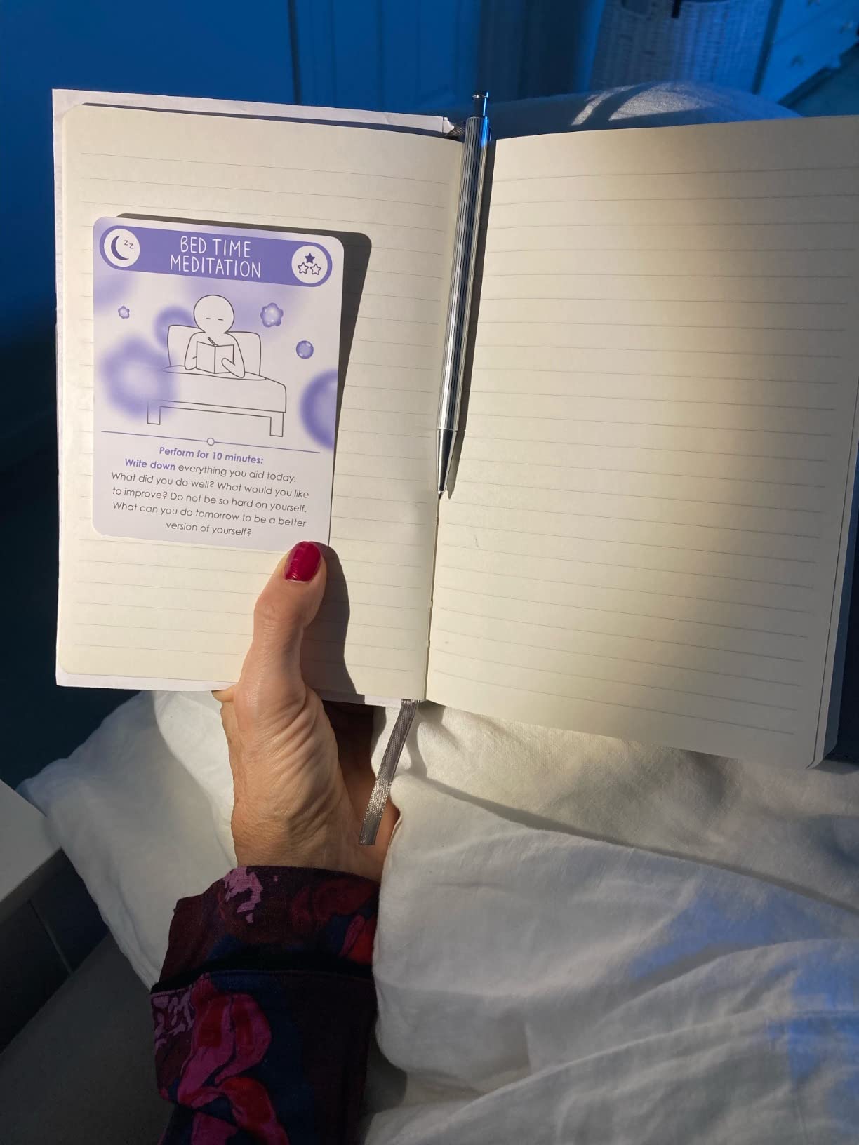 BEST 100 Daily Meditation Cards | Anxiety Relief Item for Relaxation | Self Care Kit for Stress Relief | Perfect Mindfulness Gift For Teens & Adults | Advance Beyond Positive Affirmations - Customer Photo 1