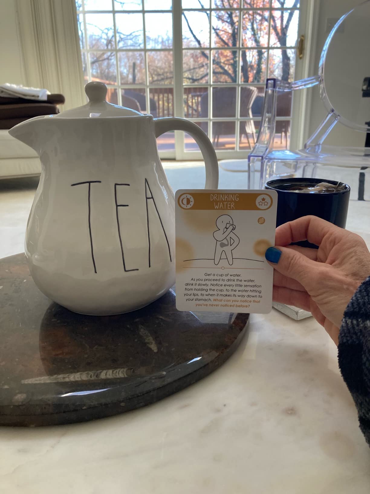 BEST 100 Daily Meditation Cards | Anxiety Relief Item for Relaxation | Self Care Kit for Stress Relief | Perfect Mindfulness Gift For Teens & Adults | Advance Beyond Positive Affirmations - Customer Photo 2