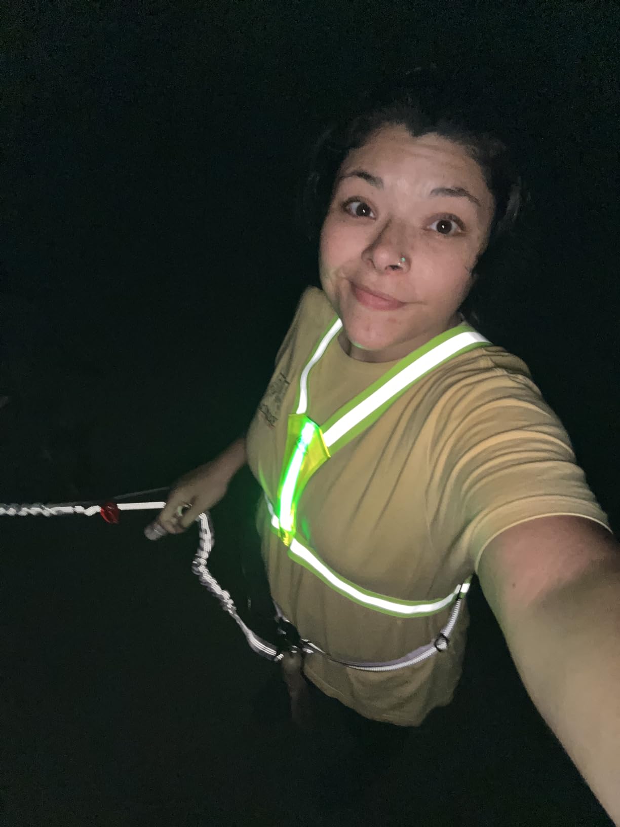 LED Reflective Vest Safety Gear, Light Up Vest for Night Walking Cycling, High Visibility Running Vest with Reflective Strips - Customer Photo 1