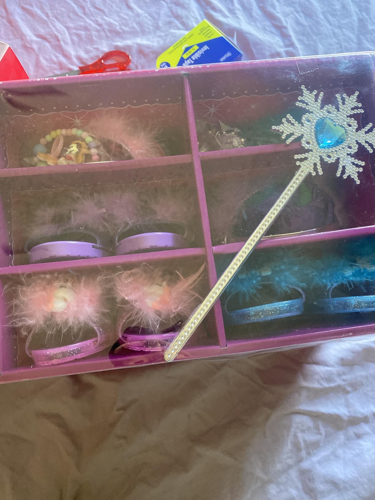 Princess Dress Up Shoes Set, Girls Dress Up Toys Toddler Jewelry Boutique Kit, 3 Themes of Unicorn Mermaid Ice Princess Costumes Set, Pretend Play Gifts for Little Girls Aged 3-6 Years Old - Customer Photo 1