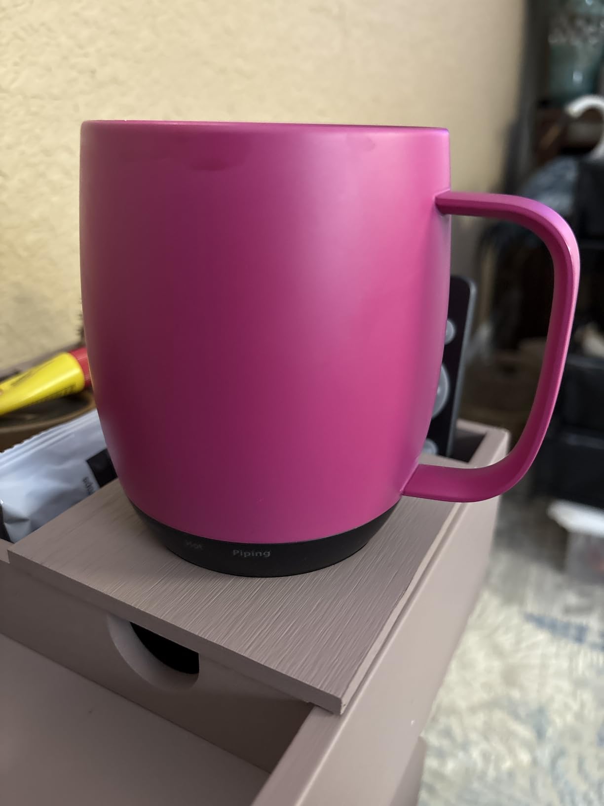 Nextmug - Temperature-Controlled, Self-Heating Coffee Mug (Black - 14 oz.) - Customer Photo 2