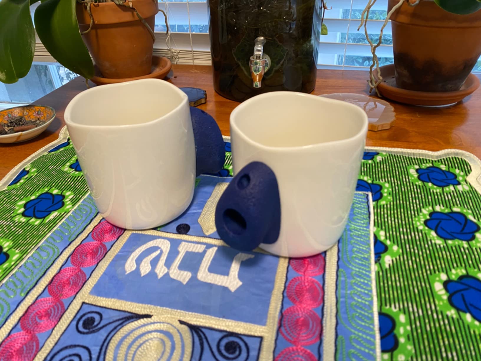 IMPRESA 2 Pack XL 15oz Ceramic Rock Climbing Mugs with Resin Holds - Gifts for Climbers - Training Gear - Home Decor - Customer Photo 1