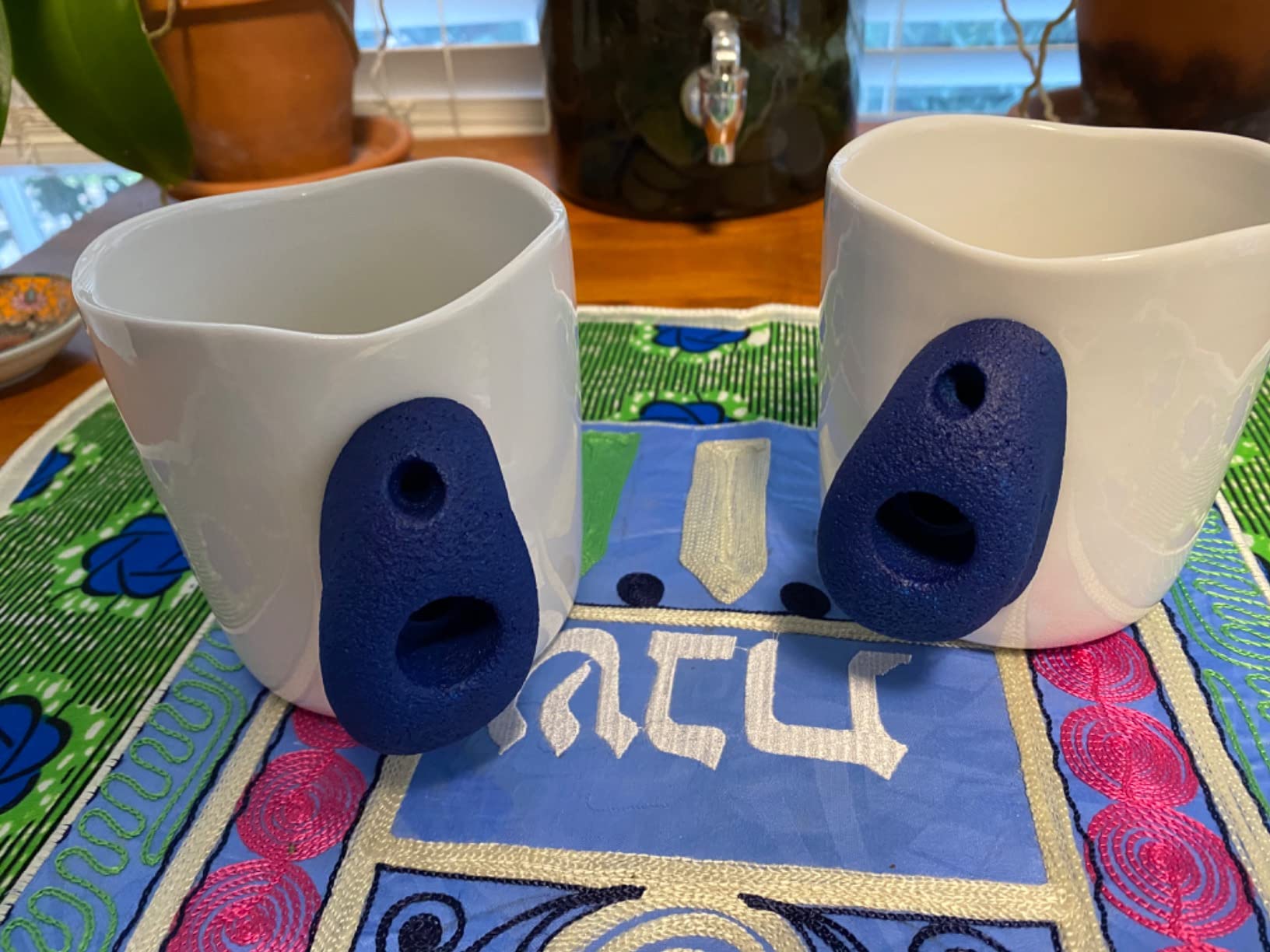 IMPRESA 2 Pack XL 15oz Ceramic Rock Climbing Mugs with Resin Holds - Gifts for Climbers - Training Gear - Home Decor - Customer Photo 2