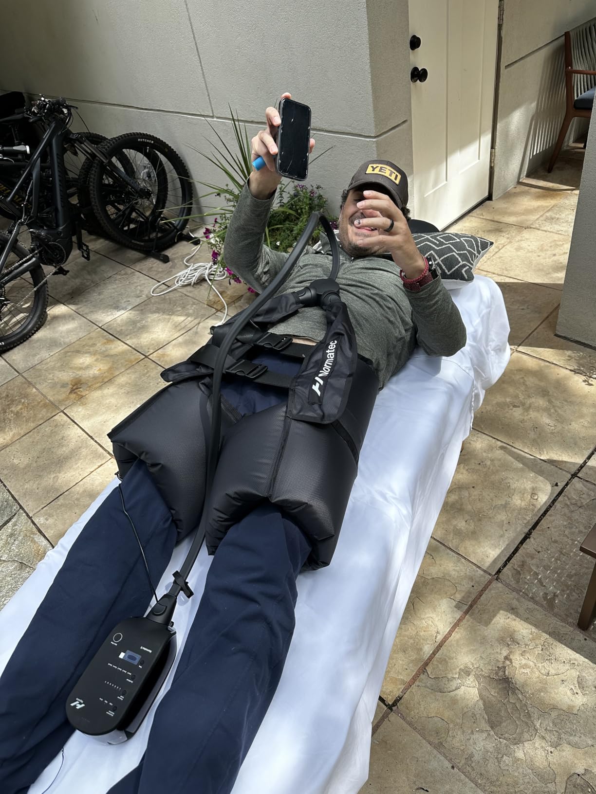 Hyperice Normatec 3 - Recovery System with Patented Dynamic Compression Massage Technology (Normatec 3 Standard Size Legs) FSA-HSA Customer Review Hyperice Normatec 3 - Recovery System with Patented Dynamic Compression Massage Technology (Normatec 3 Standard Size Legs) FSA-HSA - Customer Photo 2